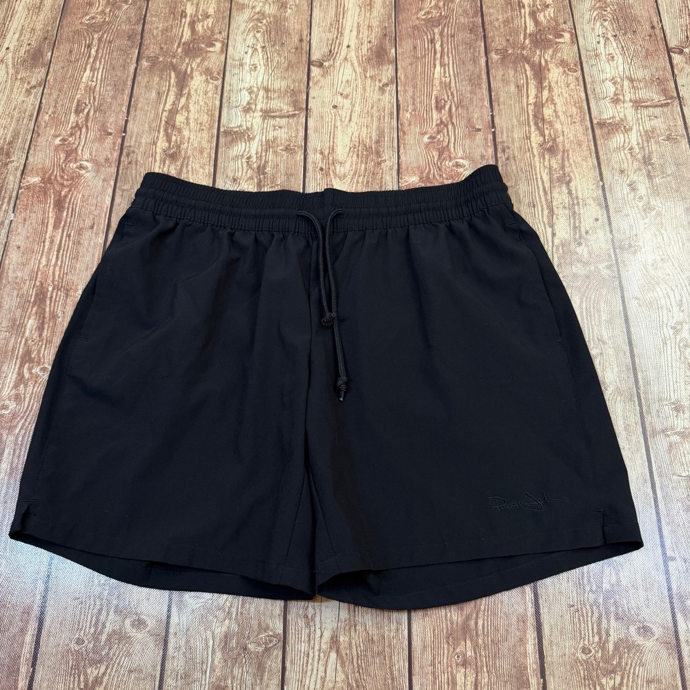 Panama Jack Hybrid Shorts Mens Medium Black Stretch Elastic Waist Drawstring